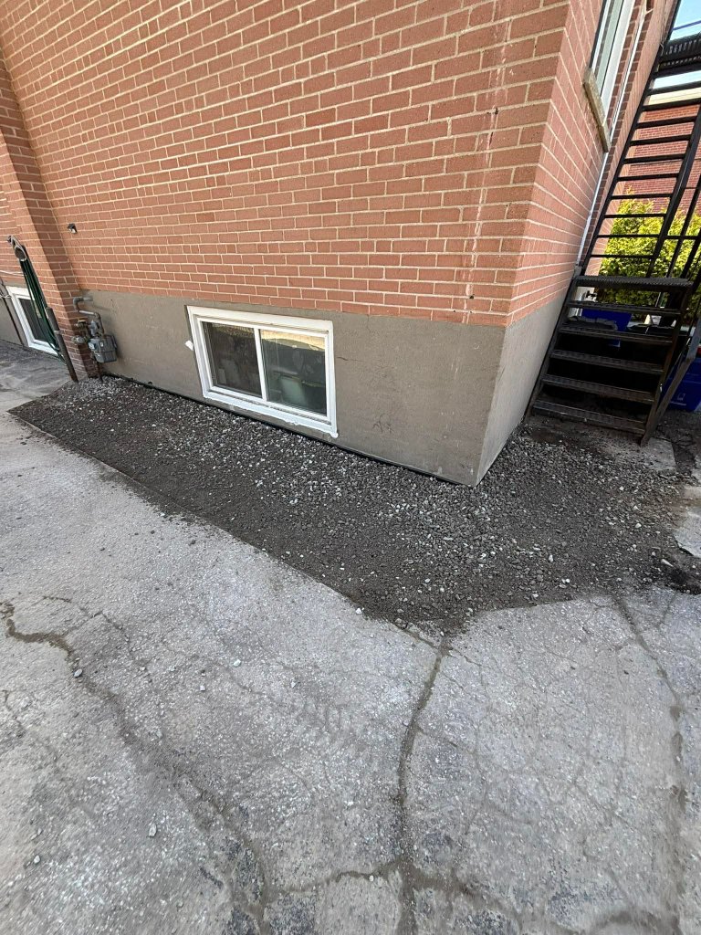 Completed foundation repair