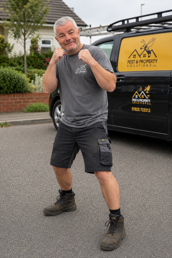 [Professional headshot of Gareth Davies, branded uniform, plain or on-site background]