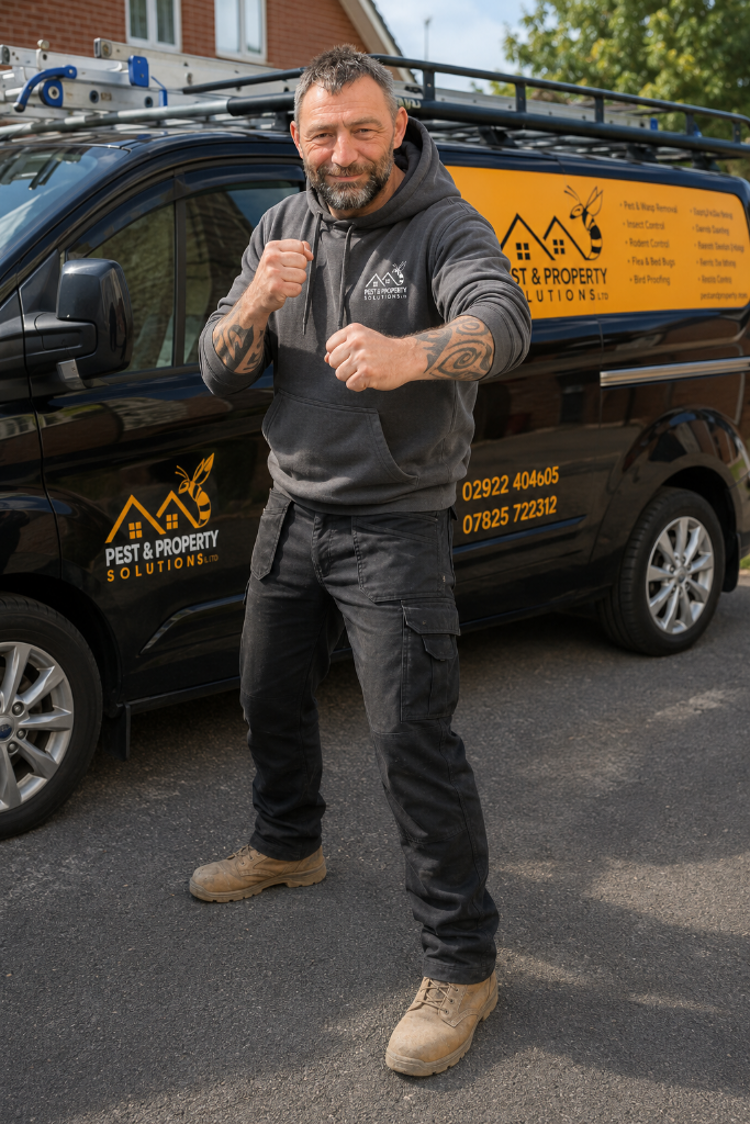 [Professional headshot of Sion Jenkins, branded uniform, plain or on-site background]