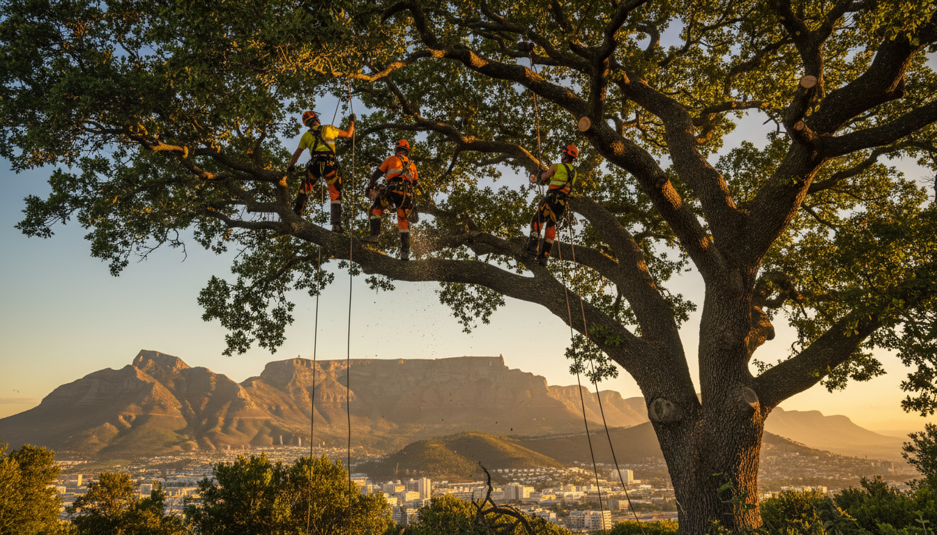Professional tree felling and landscaping in Cape Town