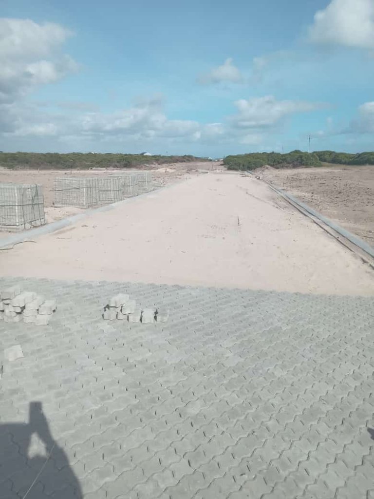 Large-scale paving project in progress