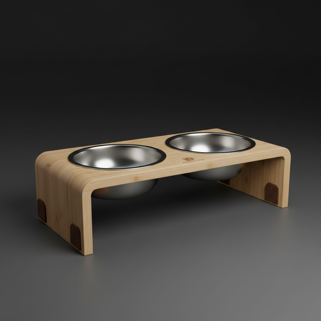 Elevated Stainless Steel Pet Bowl
