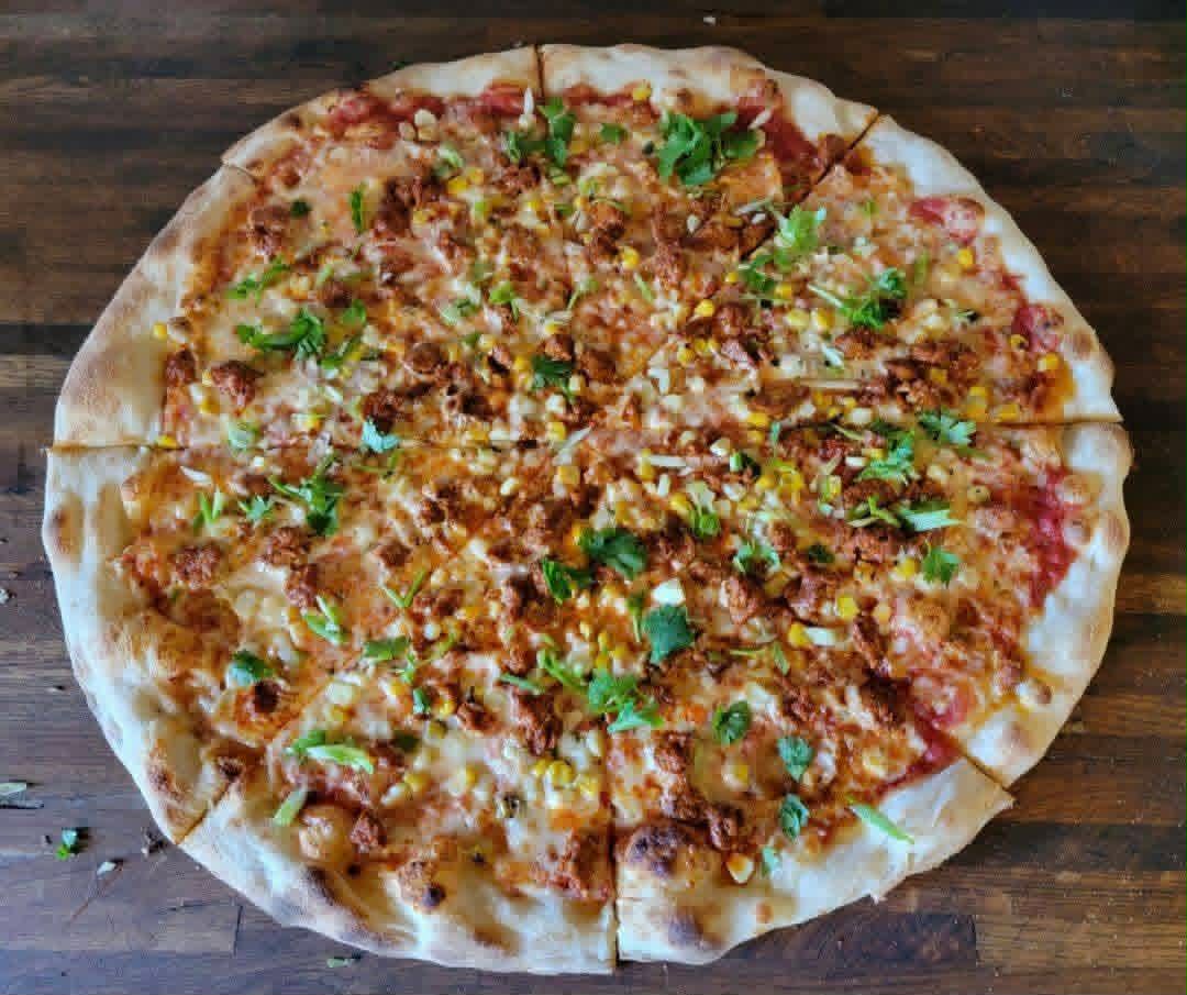 Corn Chorizo Pizza
