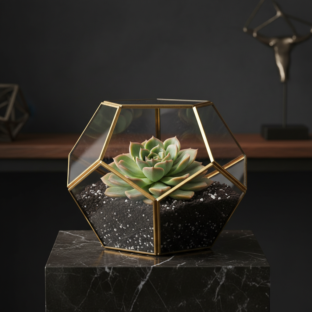 Geometric Terrarium Planter
