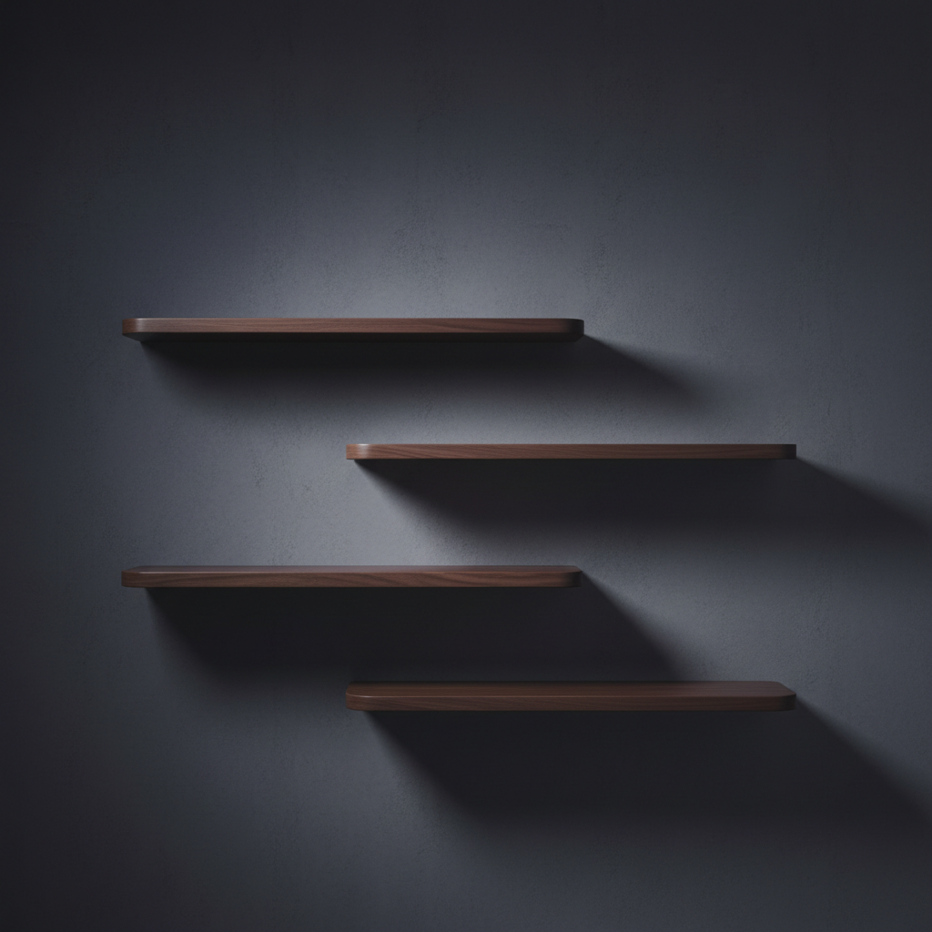 Minimalist Floating Shelf Set