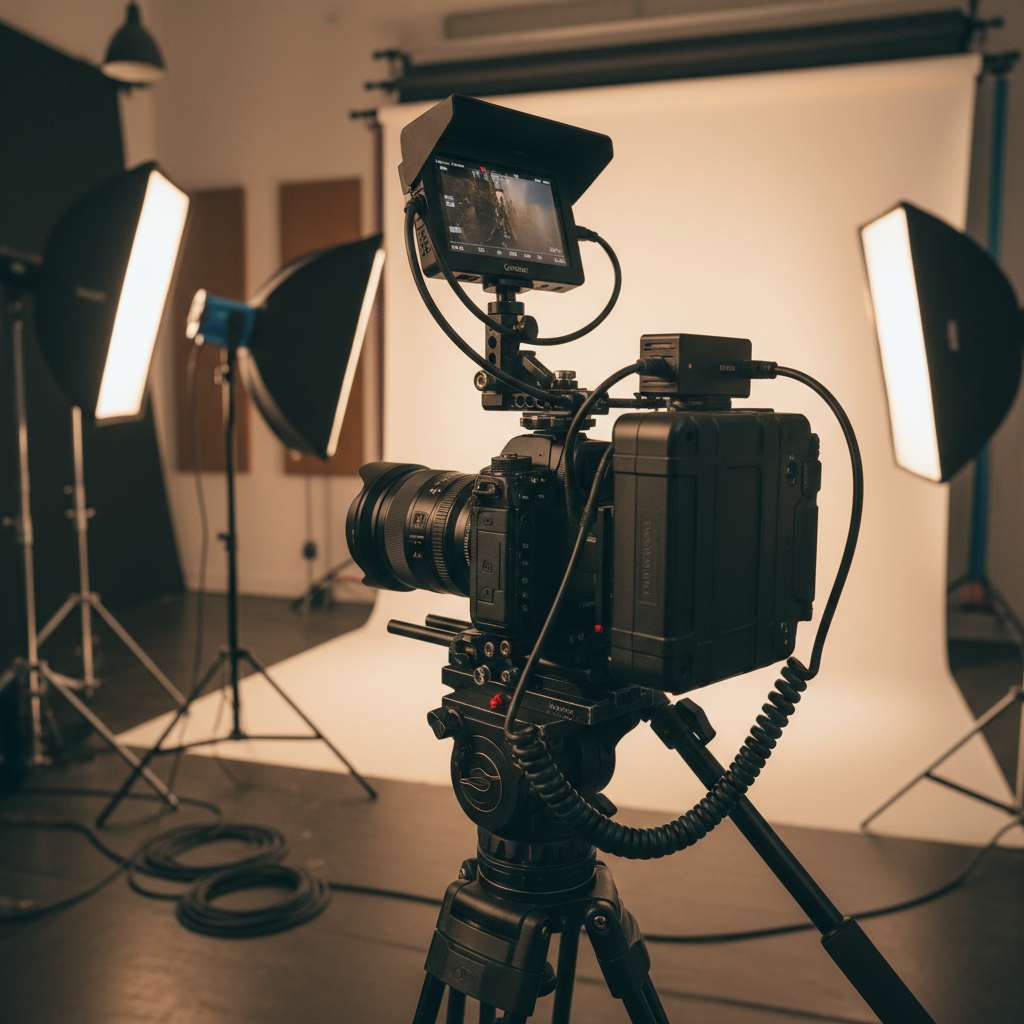 Portable battery power on a shoot