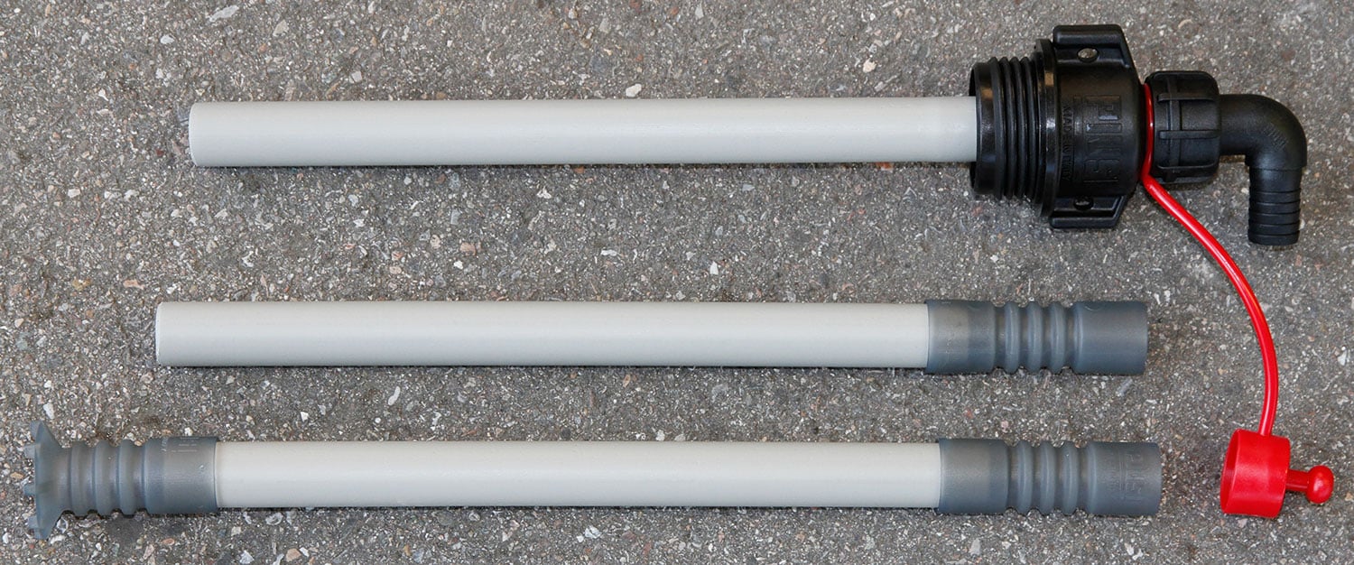 3-piece suction pipe with coupling AF2, 2" BSP thread, external thread DN 19