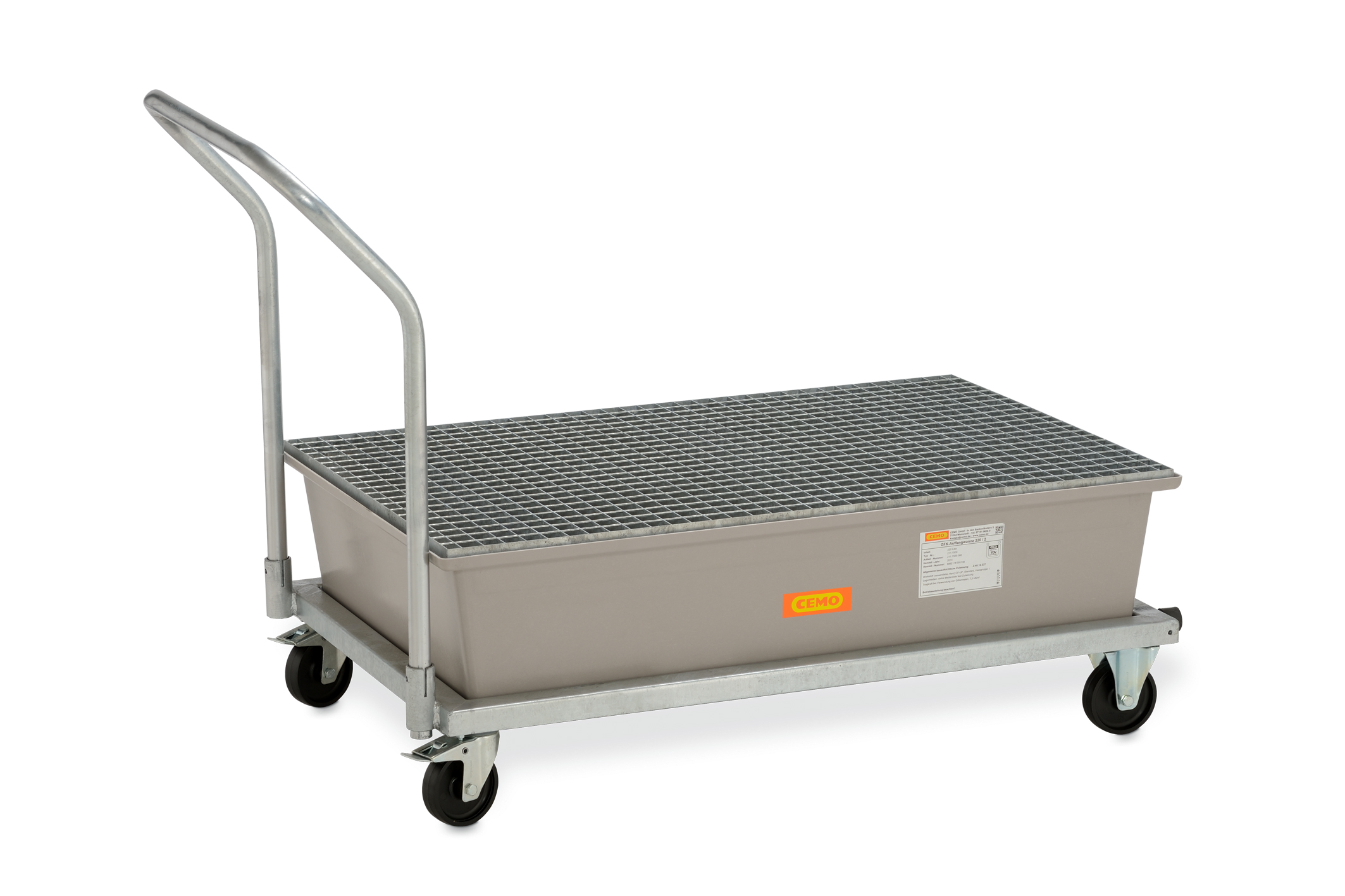 Mobile sump pallets 220/2 with steel grating ****