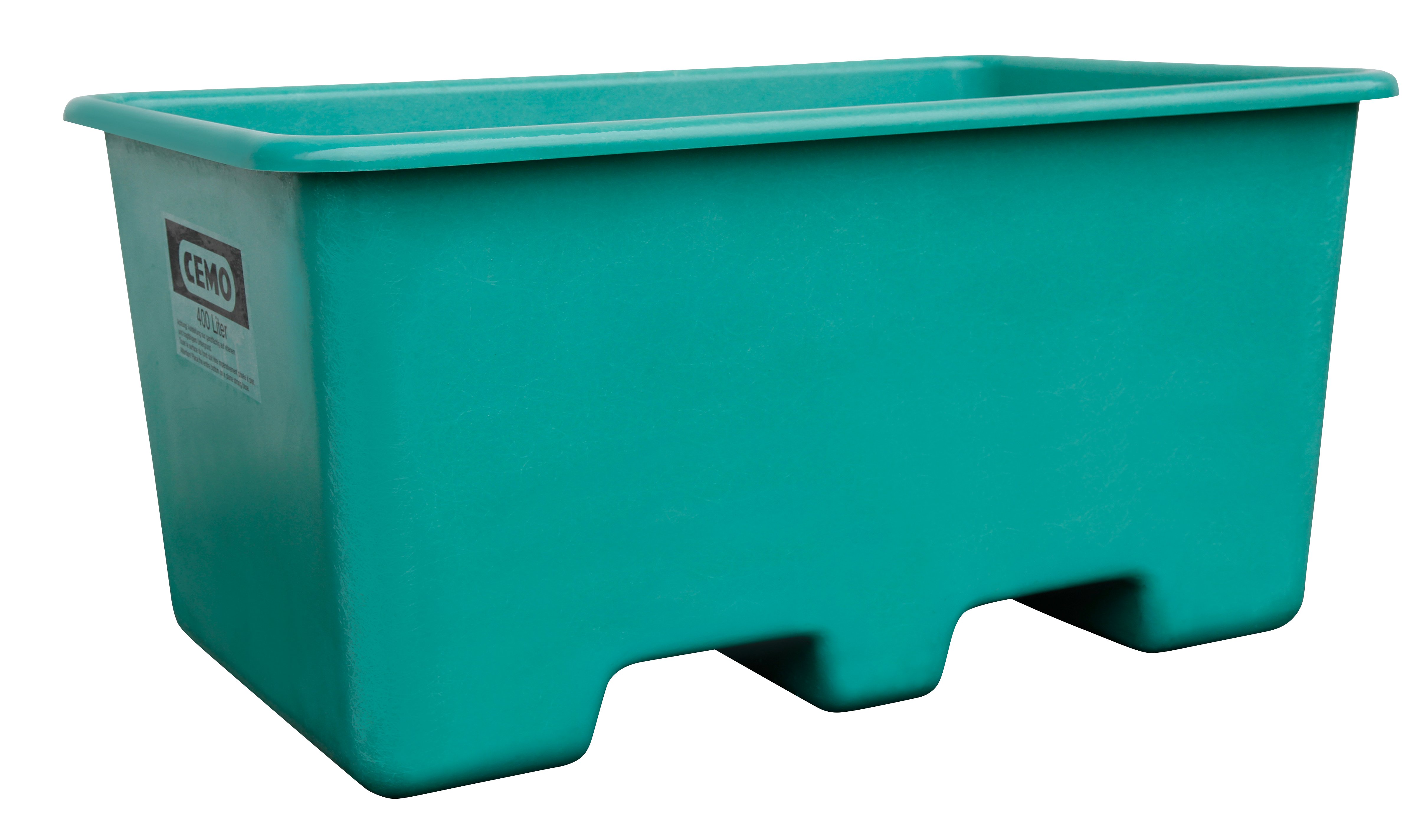 Rechthoekige container van 400 liter, groen
