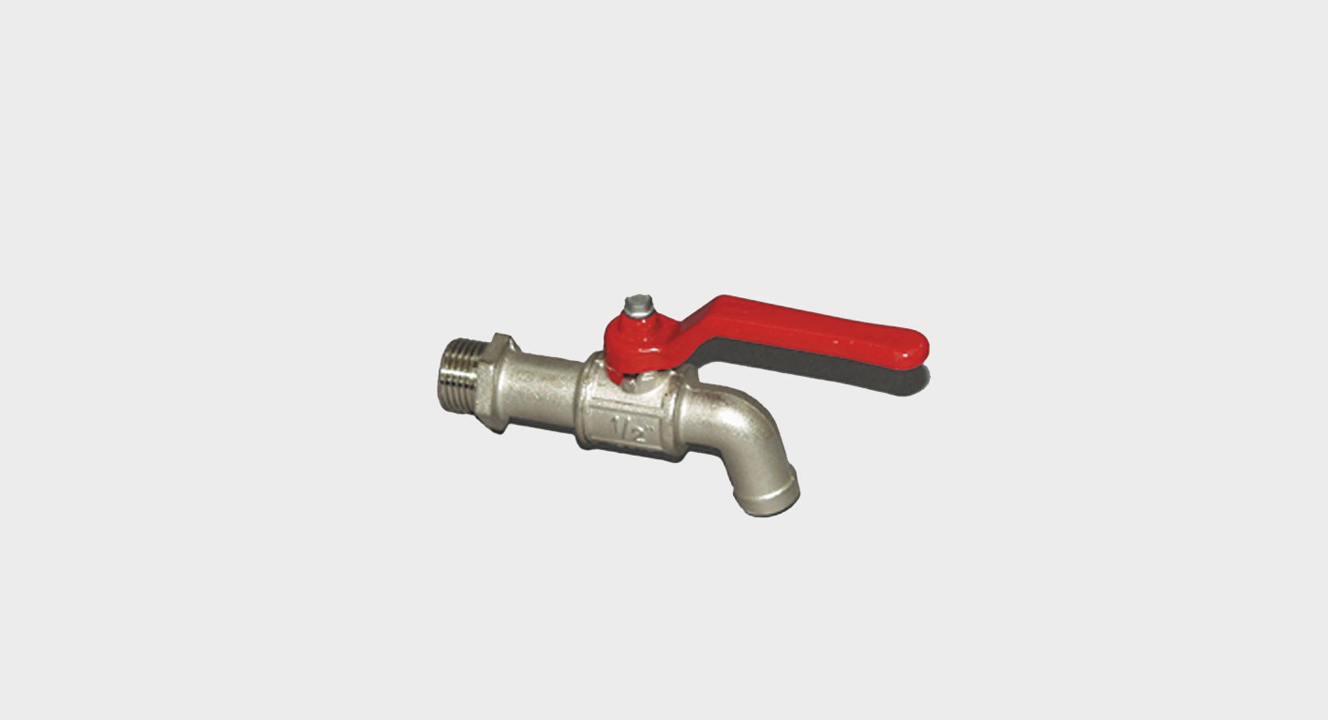 Ball valve discharge ¾" nickel plated brass