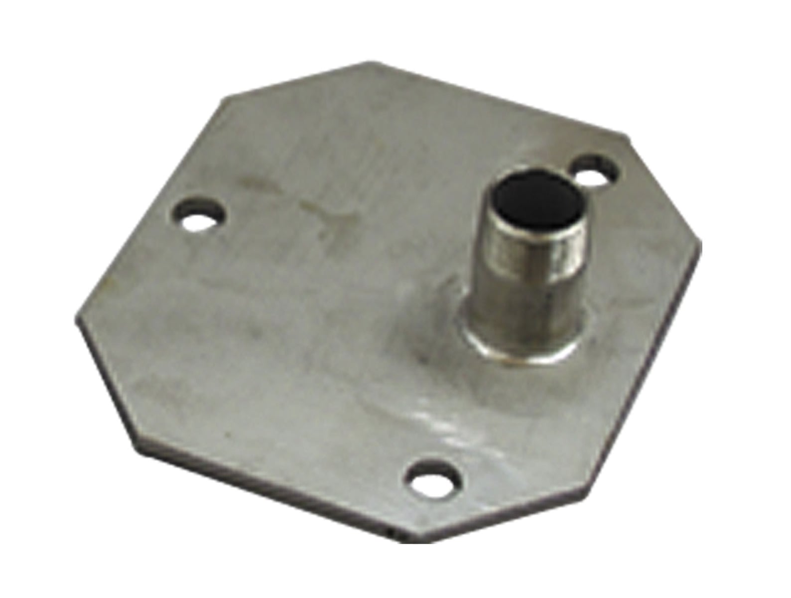 Stainless steel flange plate 3" ET, for discharge 100mm
