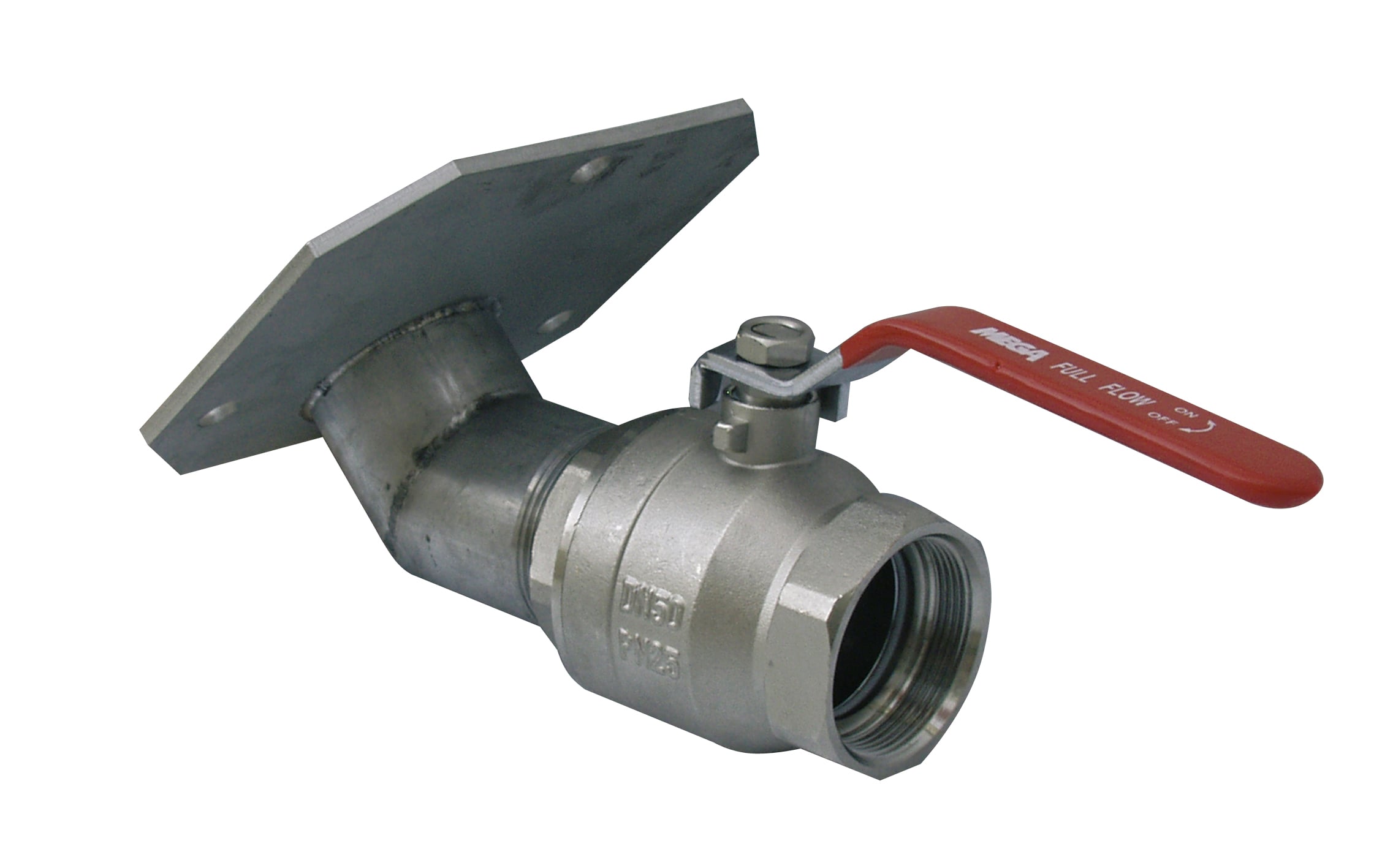 Discharge valve, nickel-plated brass 3" IT, for dis. 100mm