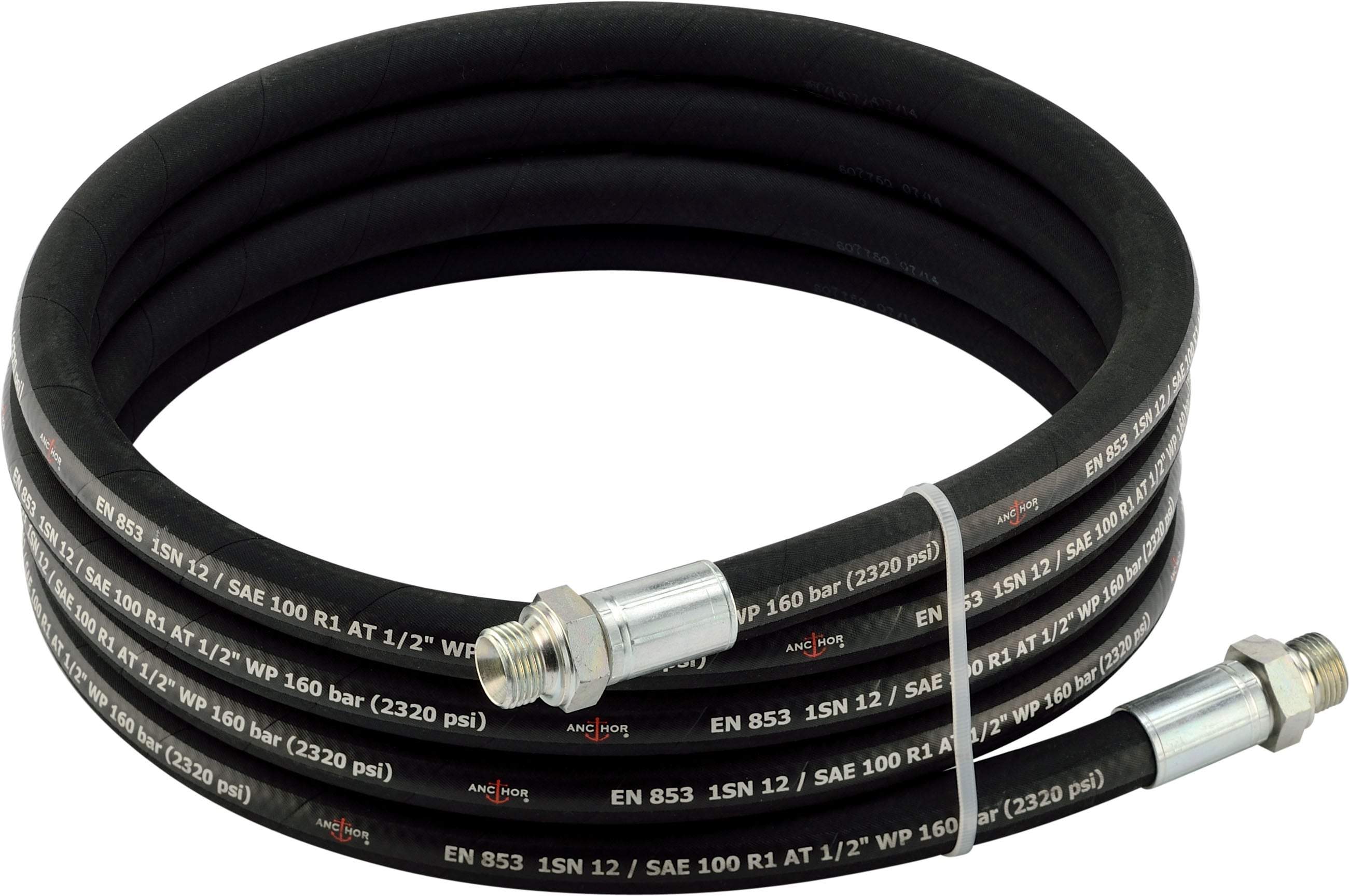 Pressure hose ½", 4m both ends ½" outer thread