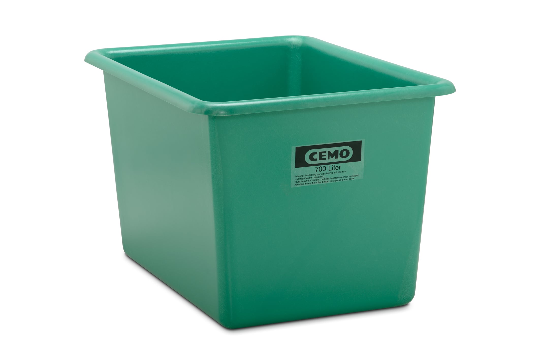 Rechthoekige container 700 l, groen