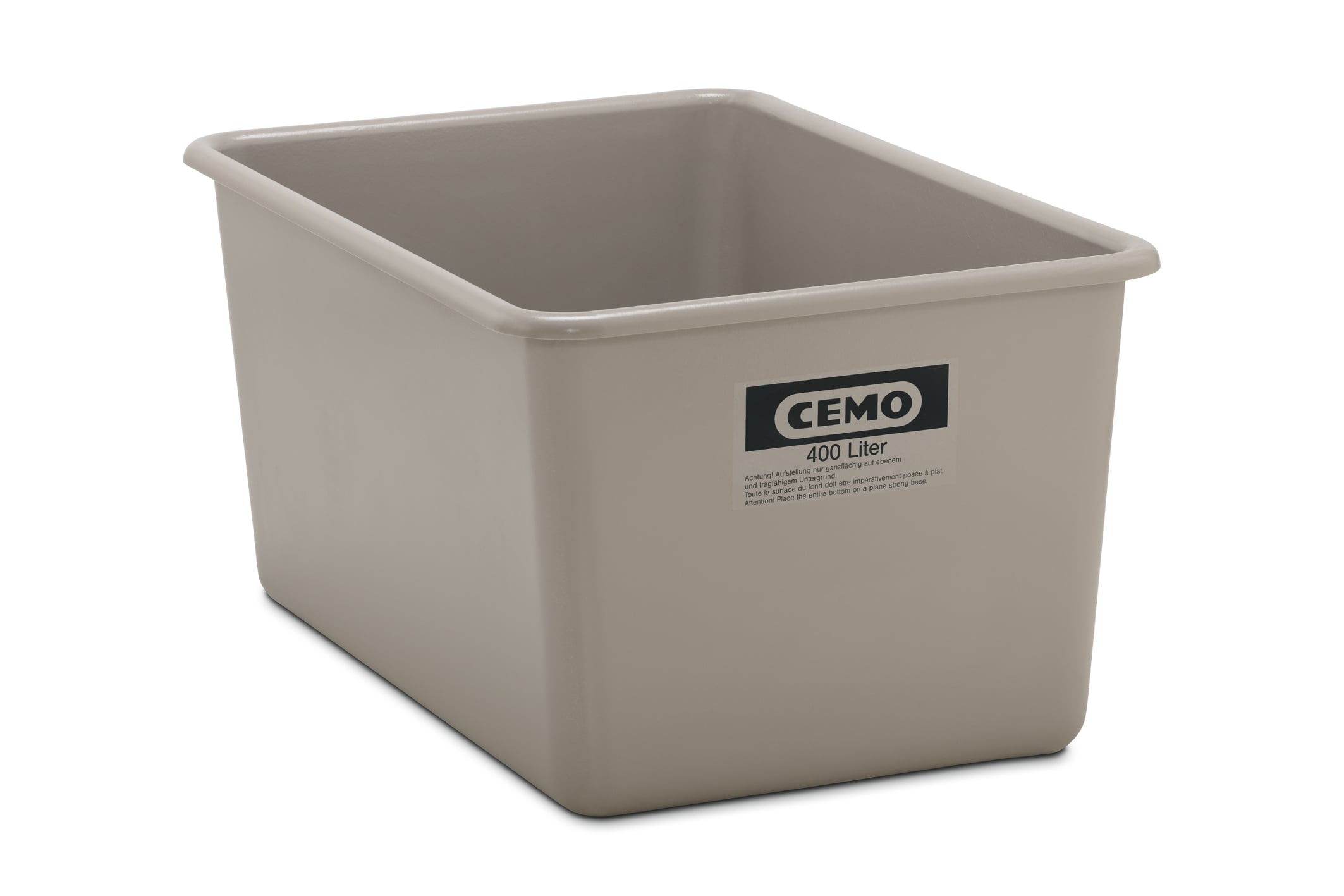 Rectangular container 400L, grey