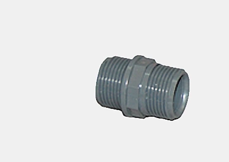 Double nipple (PVC) 2"