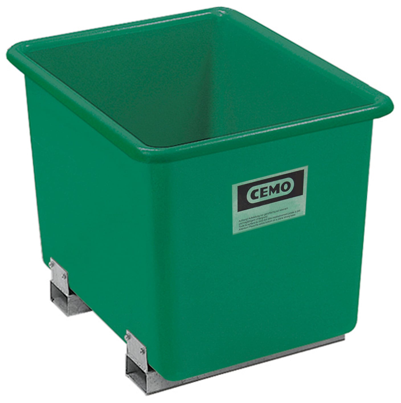 Rechthoekige container 700 l, groen