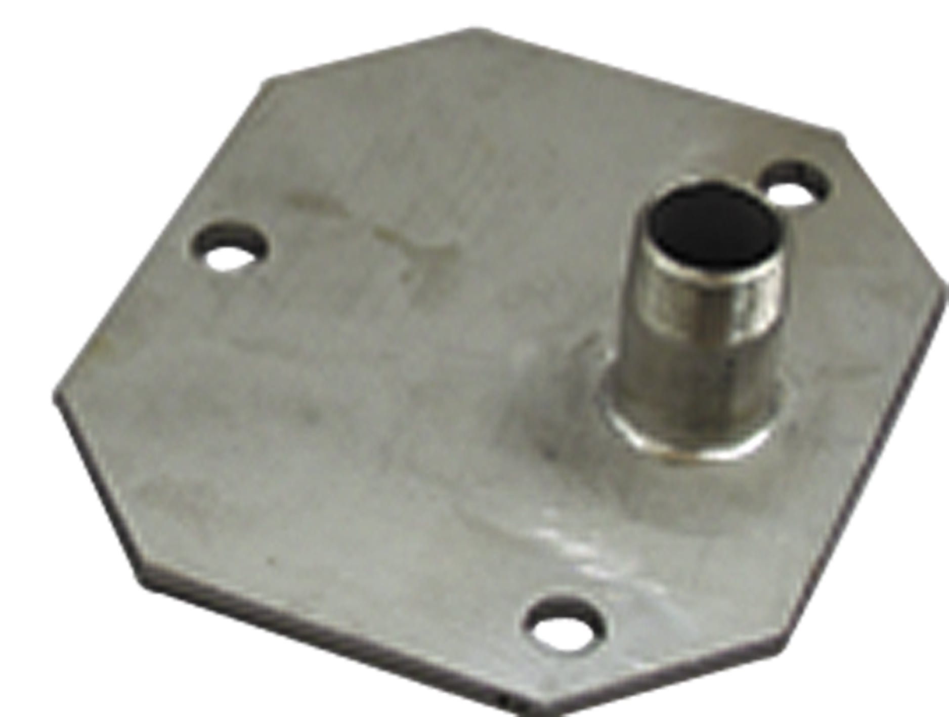 Stainless steel flange plate ¾" ET, for discharge 75mm