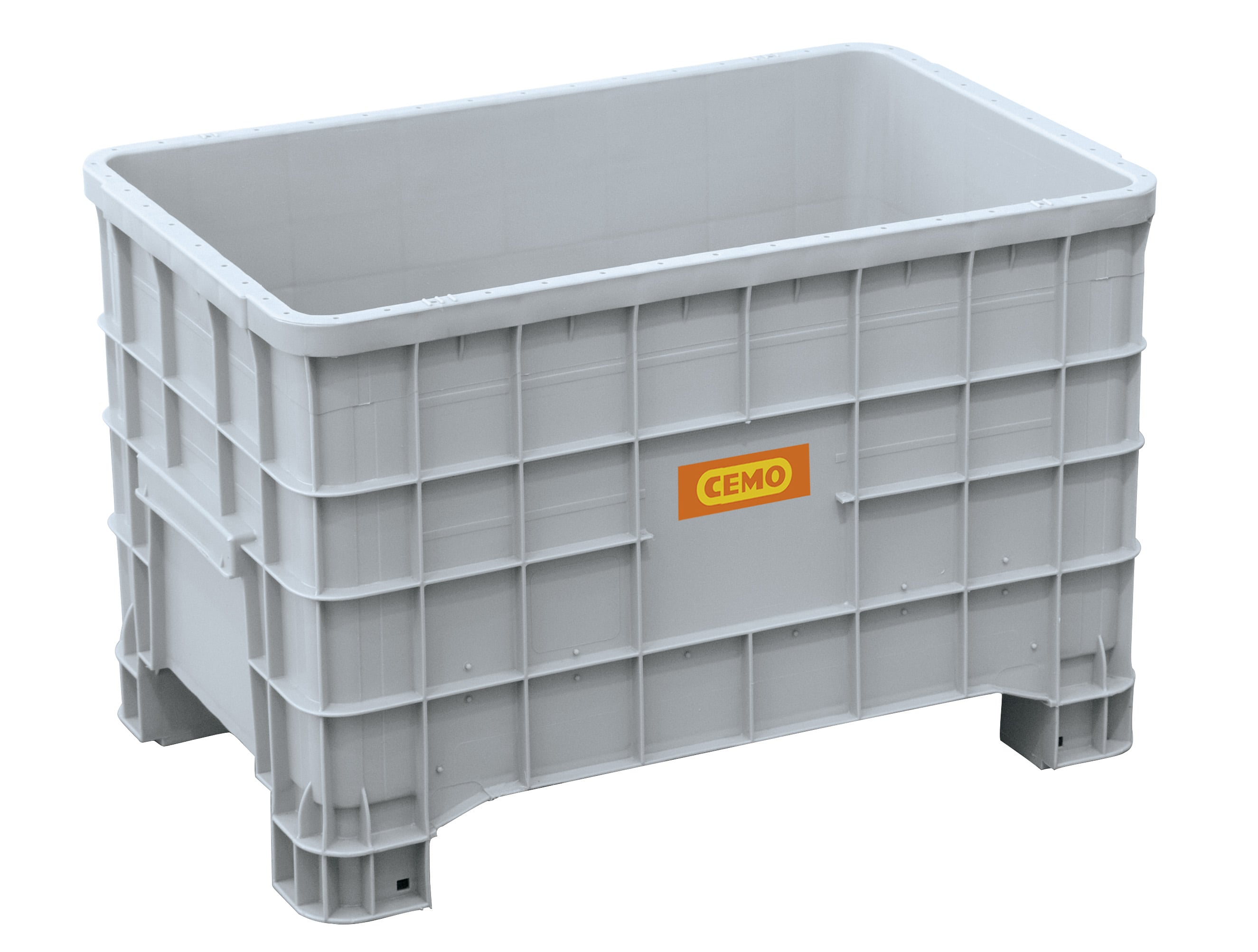 Oude accubak 300 l, grijs,