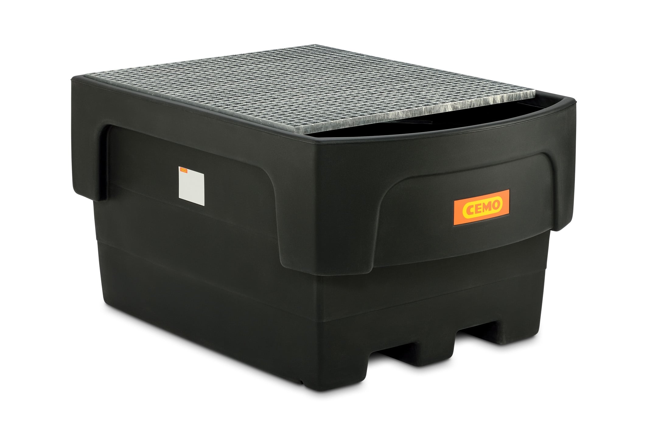 1100/1-PE with filling attachment and galvanised steel grating