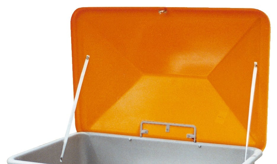 Anti-vandalism lid for container 550 L and 700 L
