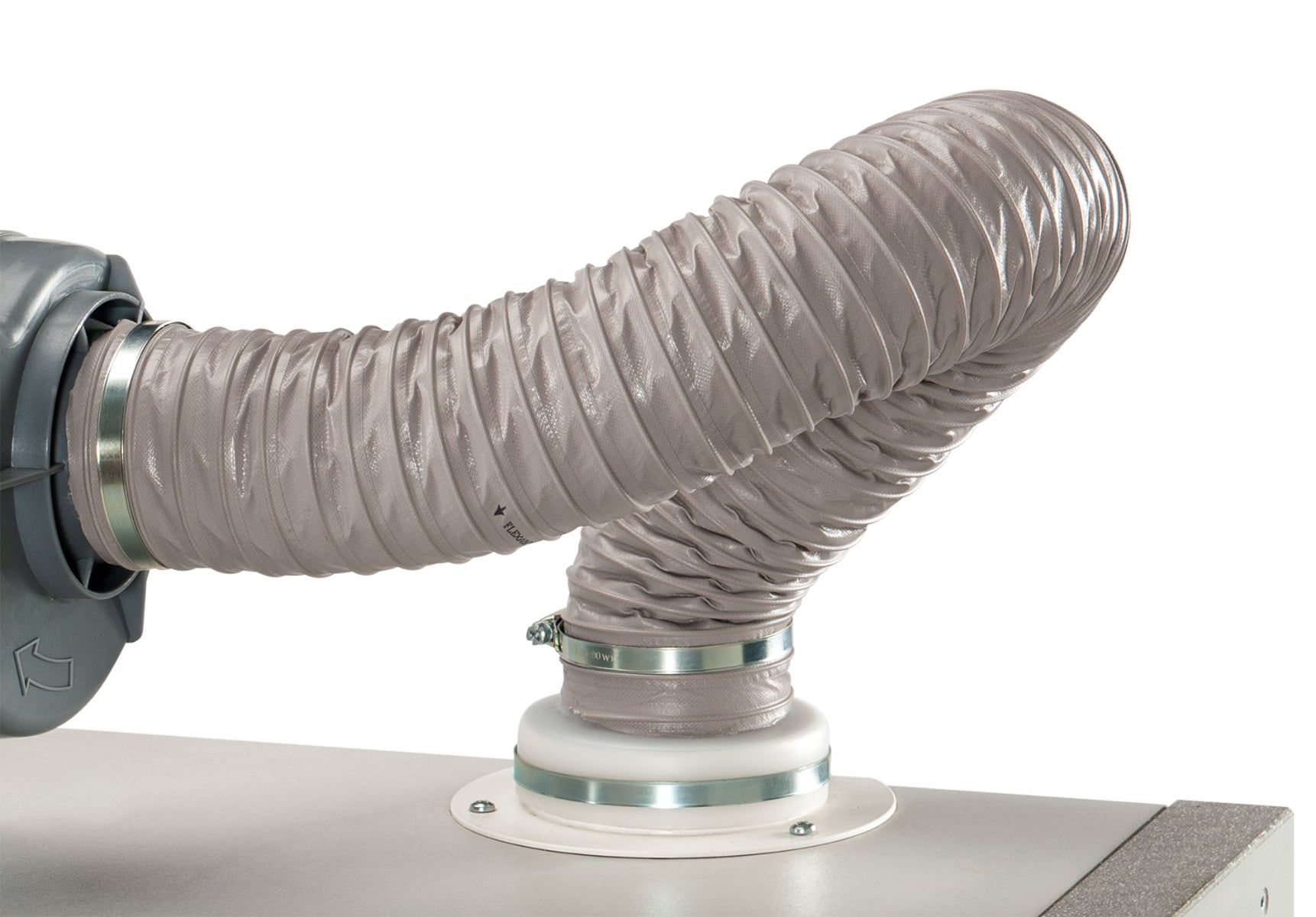Ventilation hose L=750mm, DN 75mm, incl. two clamps