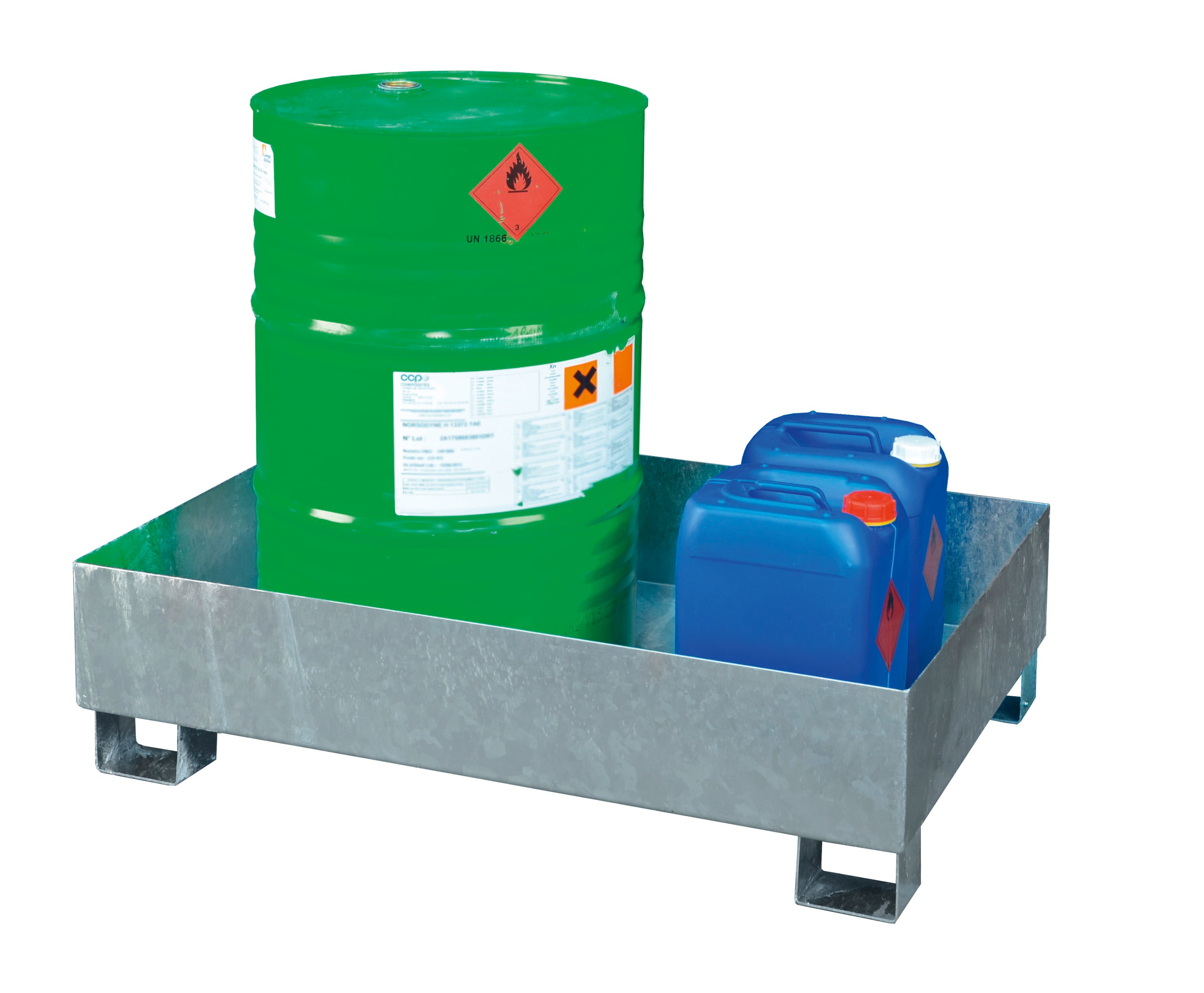 Sump pallets Type SO2 galvanized, without grating