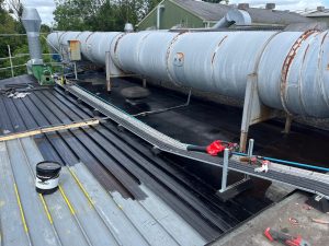 HBS200 site installation — high-build bituminous waterproofing