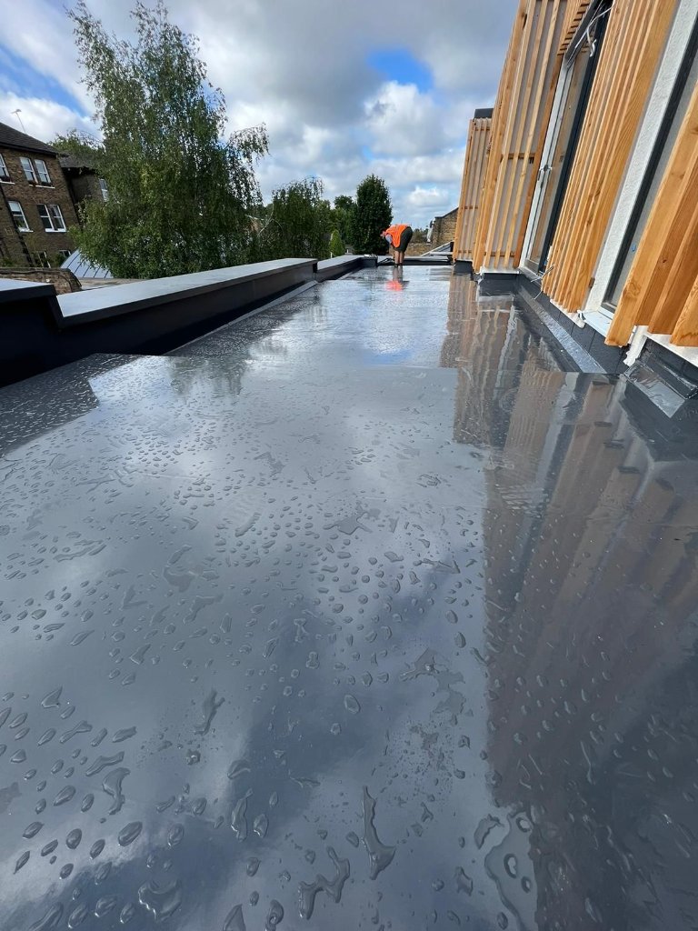 MonoSeal roof detailing — 3GTX cold-applied polyurea membrane
