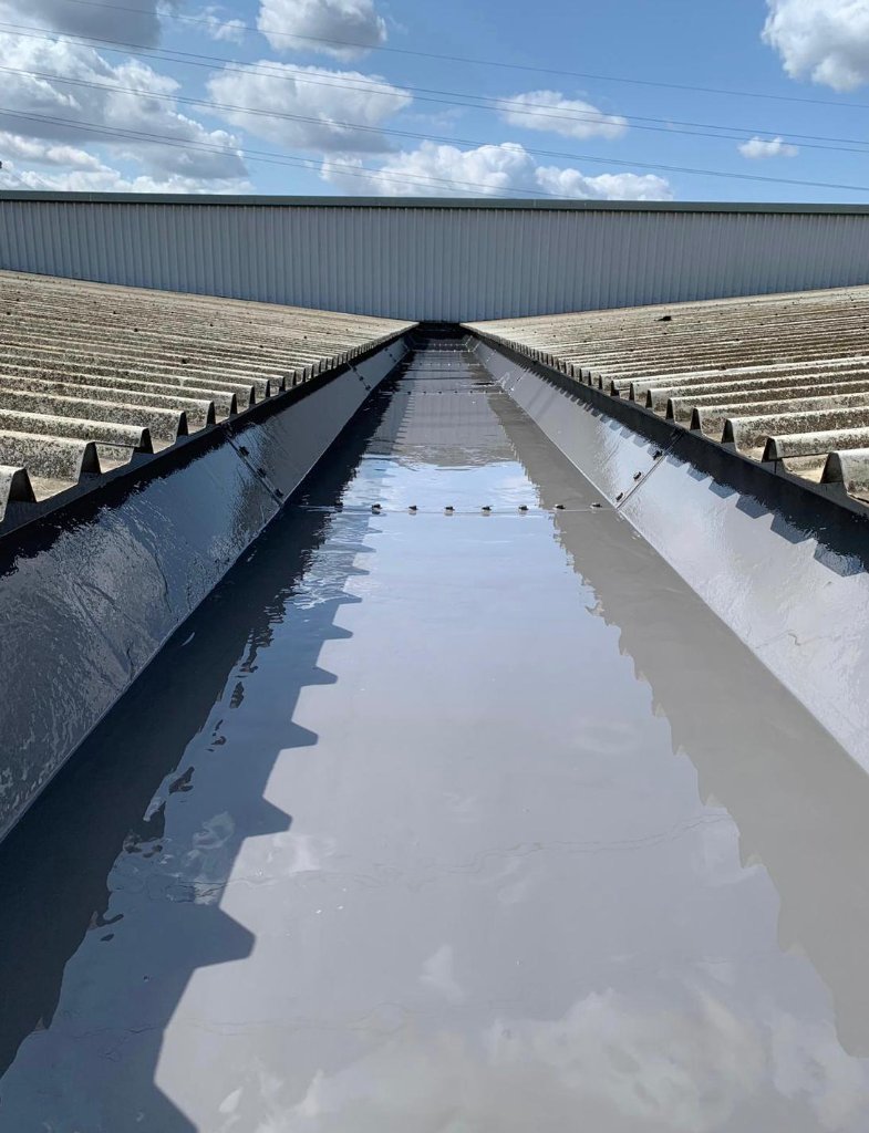 TopSpray35 valley gutter lining — protective coating system