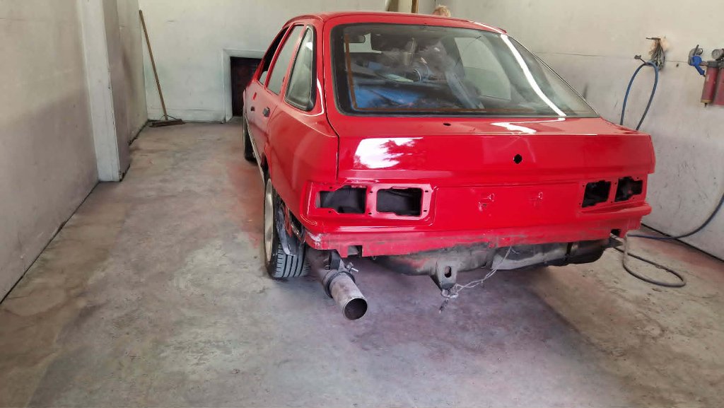 Front bumper panel primed ready for colour coat — Tewkesbury bodyshop