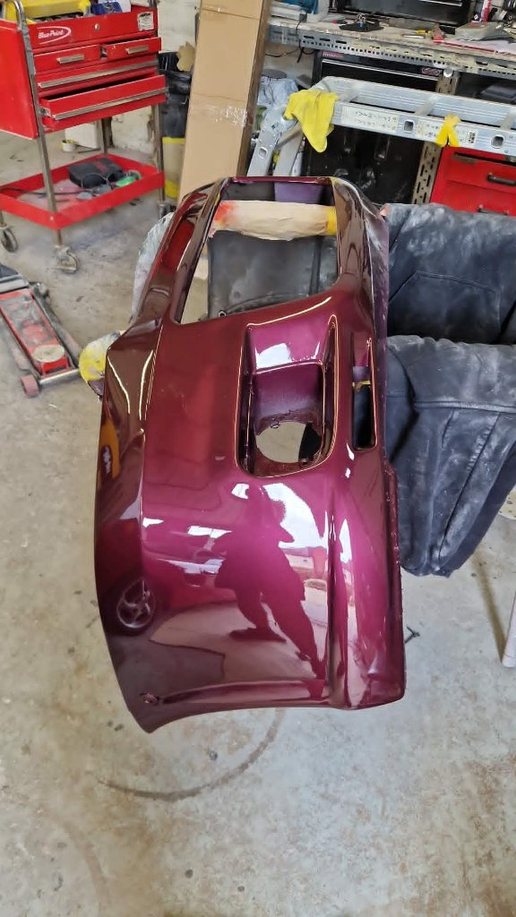 Classic car front end restoration and panel repair