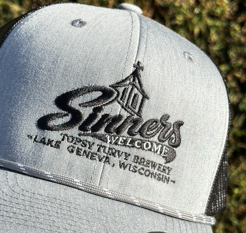 Real HatLink flat embroidery example on a Richardson cap