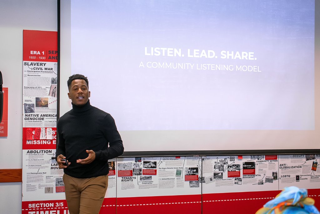 Listen. Lead. Share. — A Community Listening Model