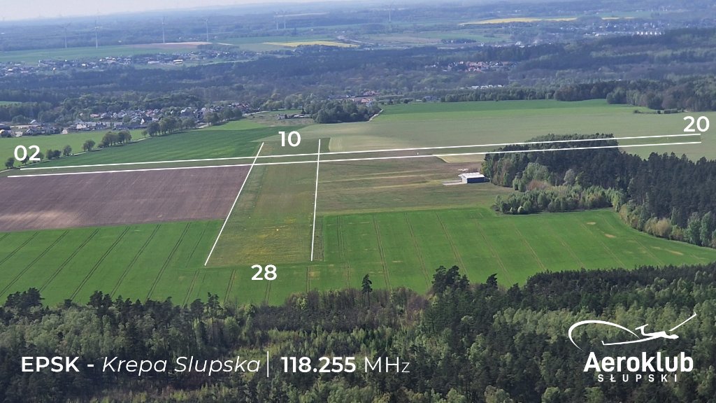 Pas lotniska EPSK w Krępie Słupskiej