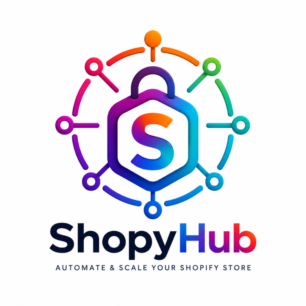 ShopyHub — Optimiza tu catálogo Shopify con IA en minutos. SEO, descripciones, imágenes uniformes, traducciones, precios y colecciones. 12 motores en una sola app — reemplaza 5 herramientas pagadas.