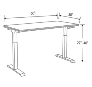 Sit-Stand Table 30x60