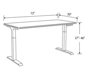 Sit-Stand Table 30x72