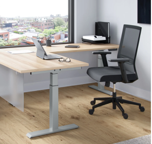 Sit-Stand L-Shape Desk 30x72 + 24x36