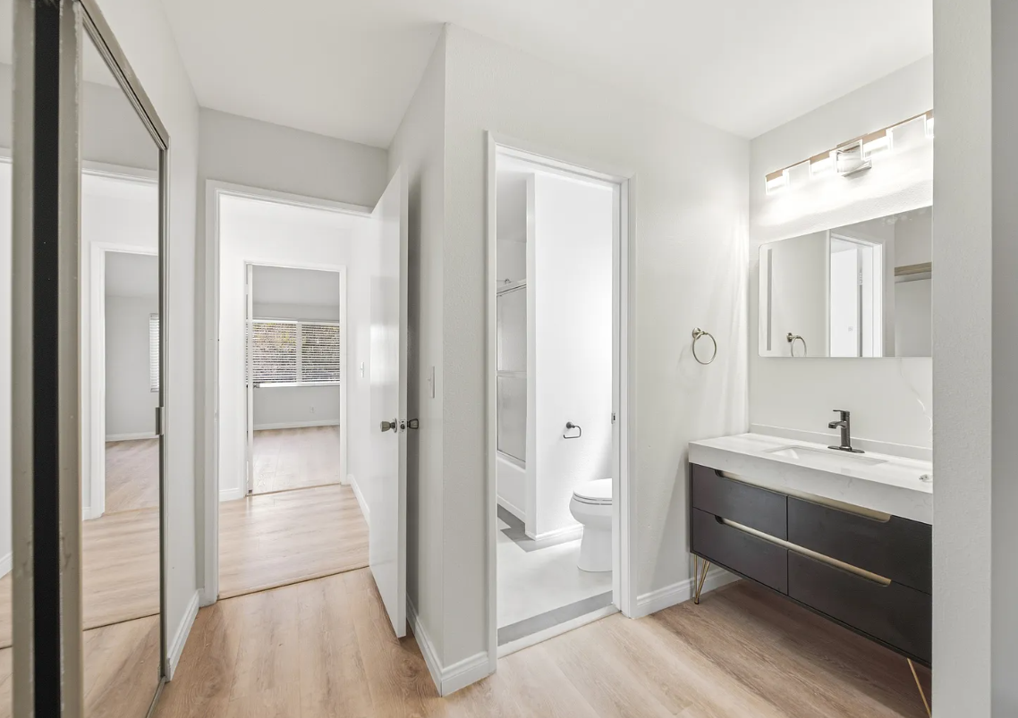 Residence bathroom and vanity