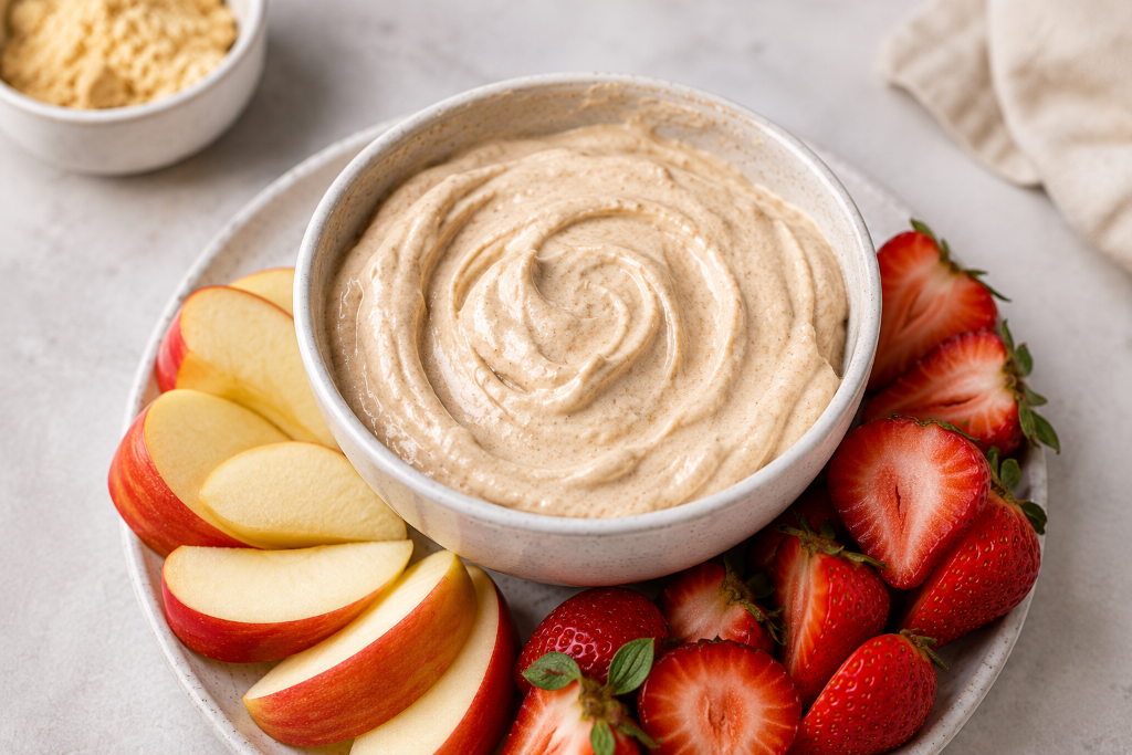 Peanut Butter Protein Fluff Dip
