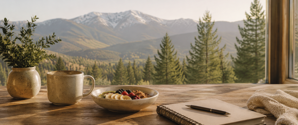 Mountain wellness moment