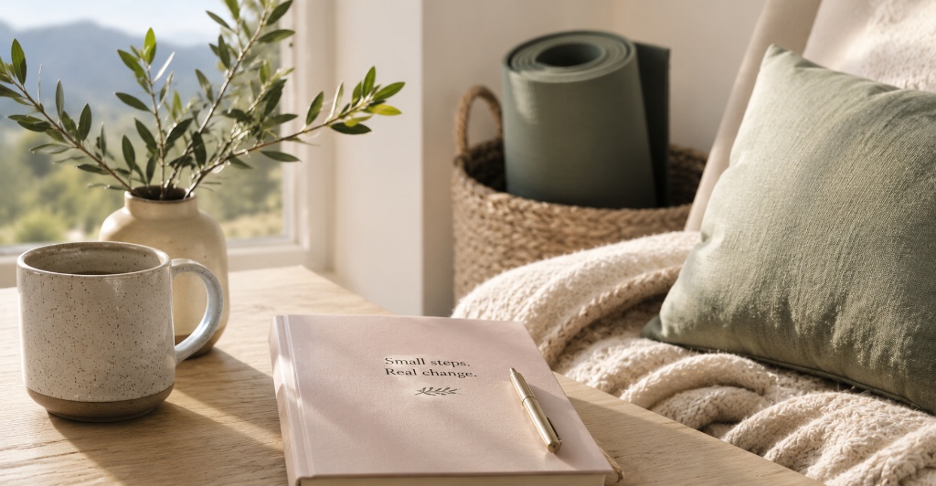 Cozy wellness moment