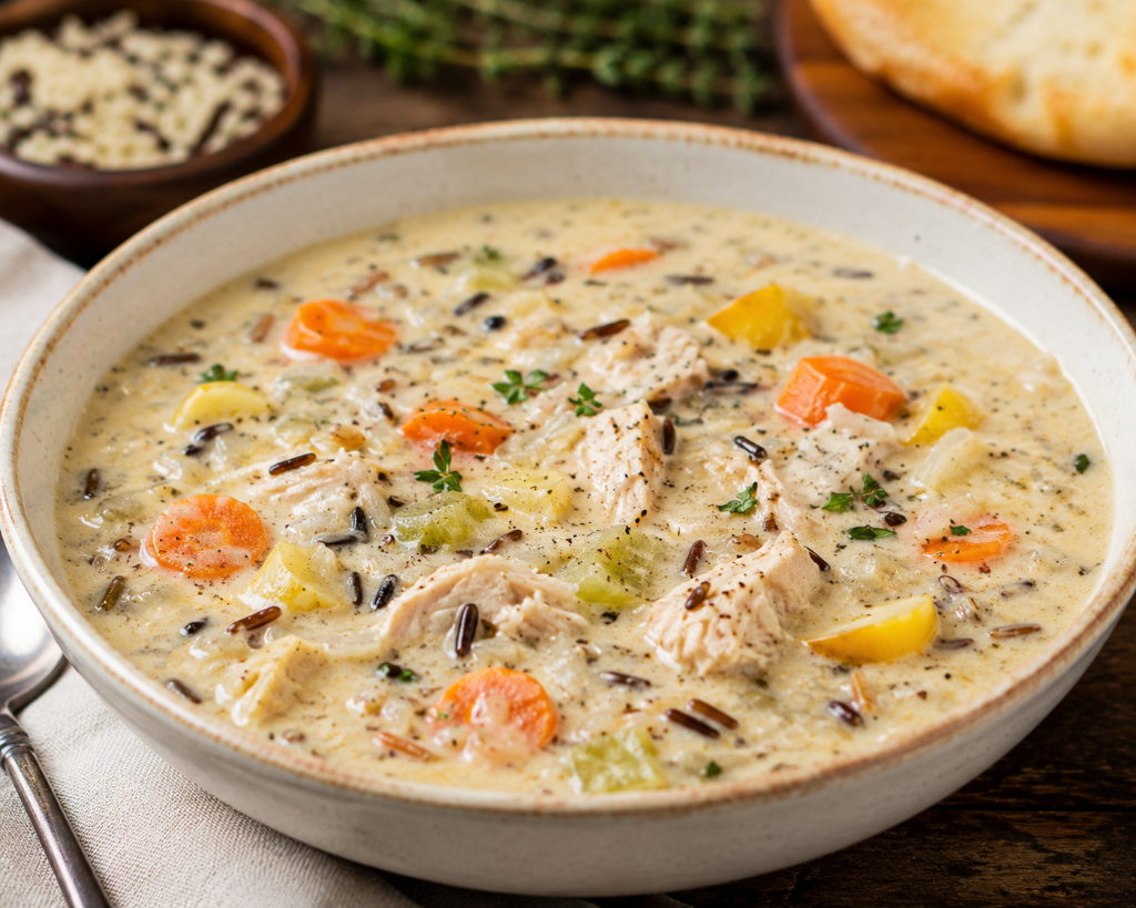 Cozy Chicken & Wild Rice Soup