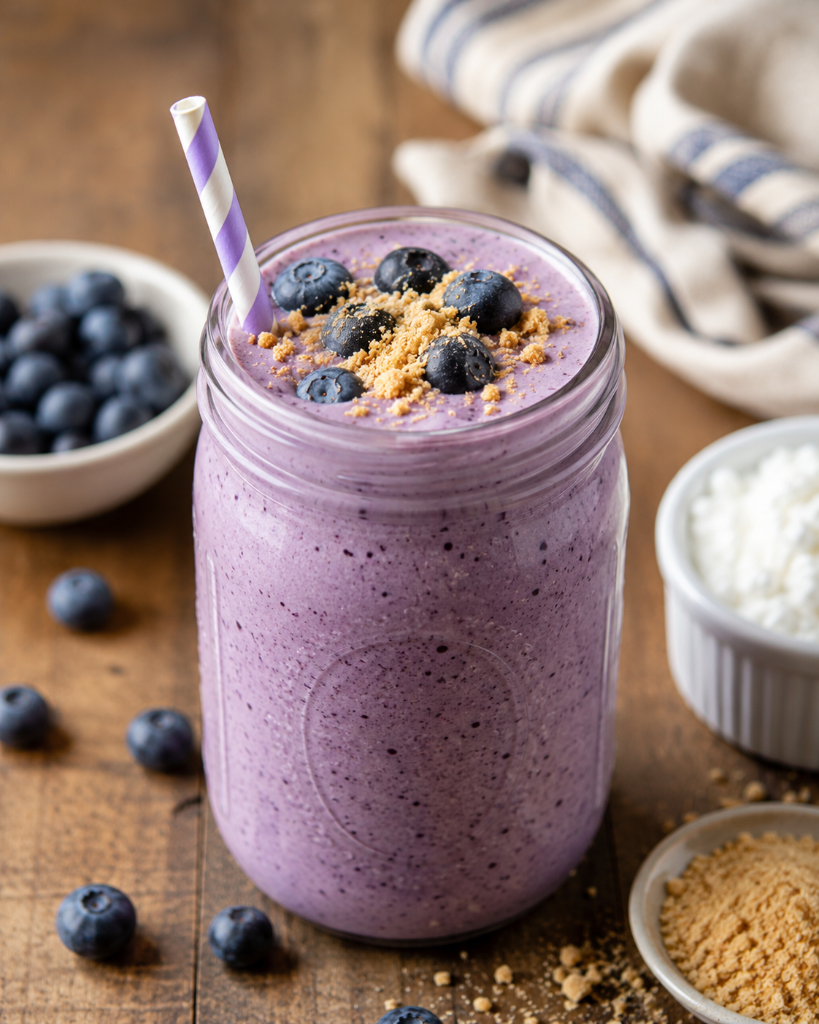 Blueberry Cream Protein Shake