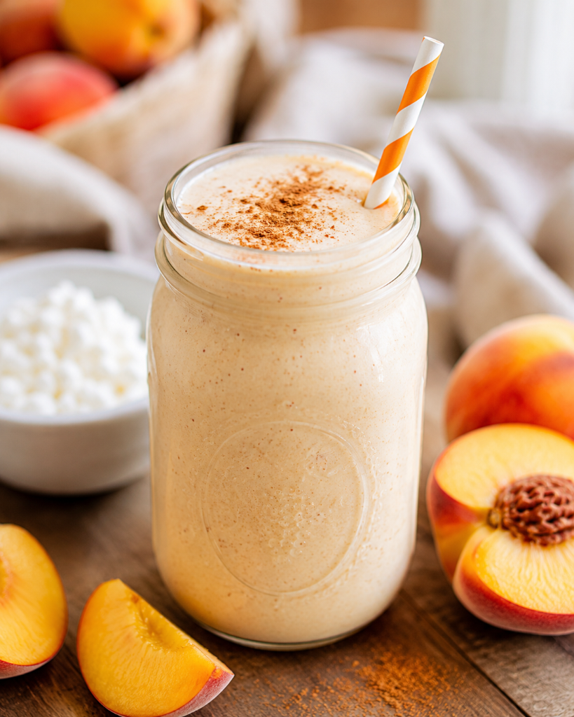 Peaches & Cream Protein Shake