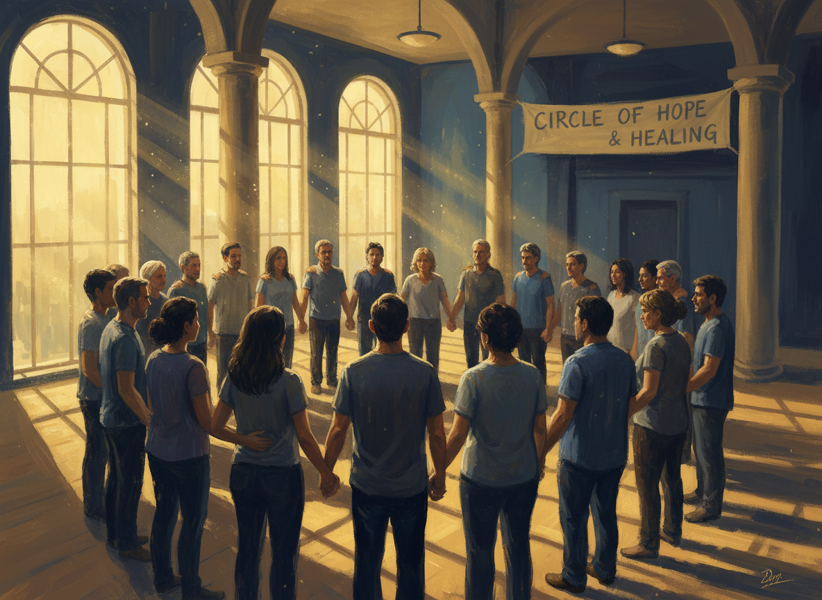 Community supporting each other in recovery