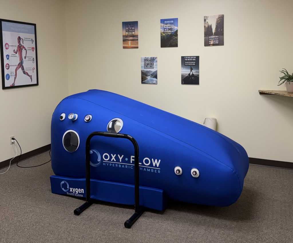 Hyperbaric oxygen therapy chamber at Wheat Chiropractic in Jefferson City