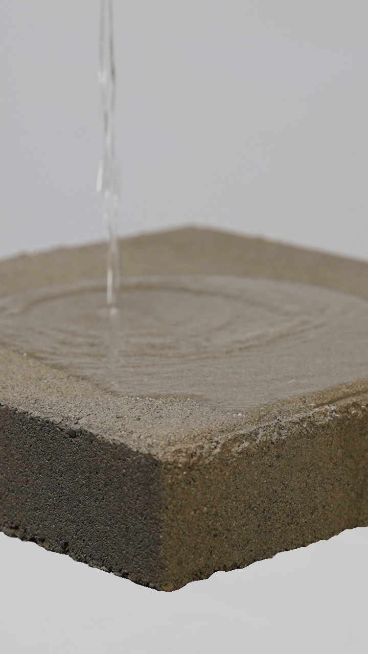 AquiPor porous concrete water absorption