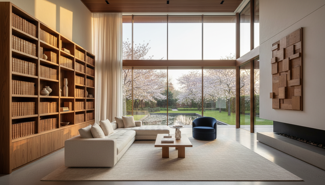 Elegant sunlit living room representing the comfort and security of home equity